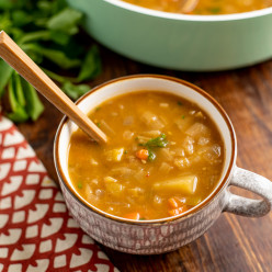Fall Harvest Soup a Vegetarian Recipe-Learn to Eat and Cook Healthy