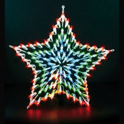 Illuminated Holiday Star Christmas Light Decoration