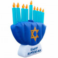 Set of 4 Lighted Dreidel Hanukkah Yard Art Pathway Marker Decorations