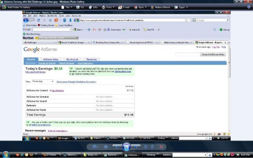 HubChallenge earning progress, click to enlarge the image