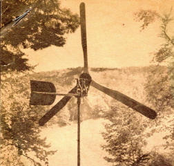  This windmill was made from junkyard, and common hardware store parts.