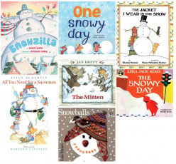 Snowman and Snow Play Preschool Books and Enrichment Activities