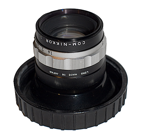 This rare COM-Nikkor 37mm F1.4 lens used to record computer images to micro film.