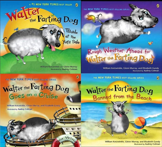 Four more books in the Walter the Farting dog series.