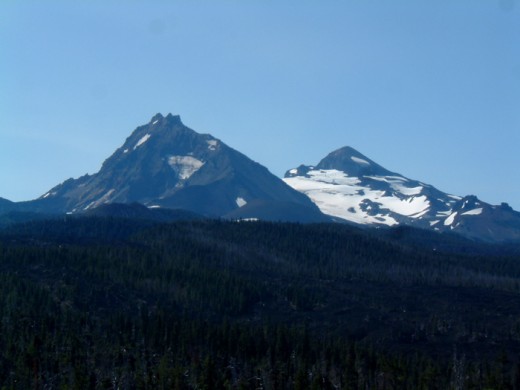 The North and Middle Sisters Mountains