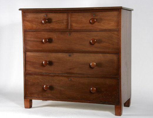 A large, sturdy dresser can store a lot of food storage! And nobody will know.