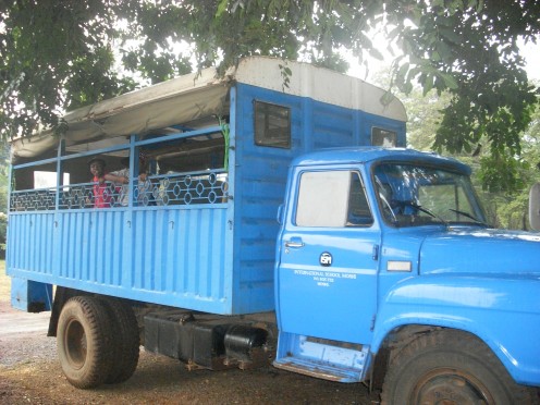 Our truck which took us to the Masai village