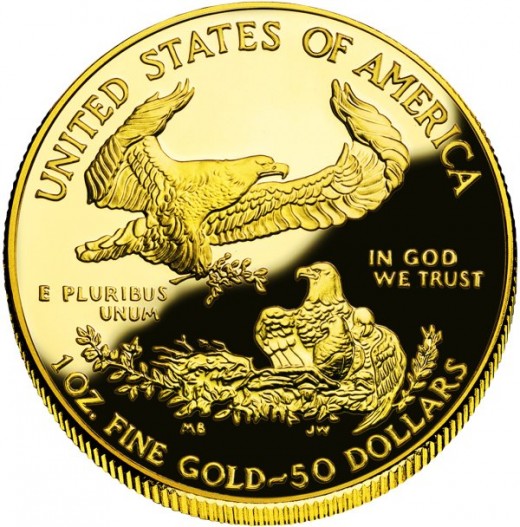 American Gold Eagle Proof Coin Obverse