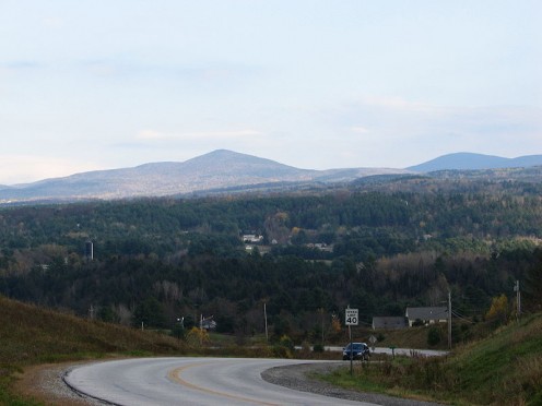 View of the Green Mountains (public domain).