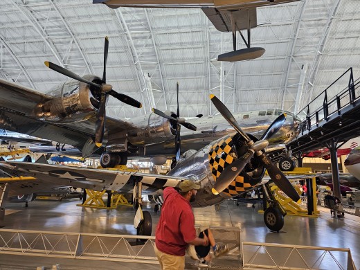 The P-47 at the Udvar-Hazy Center, May, 2023.