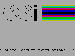 The bizarre logo of Custom Cables International