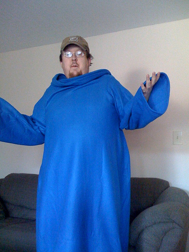 Wow I am so glad I bought the Snuggie.  Picture courtesy of Flikr