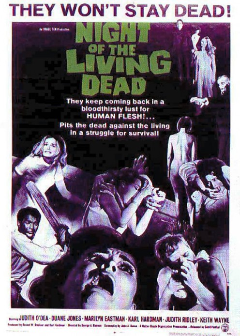 "Night of the Living Dead" promotional poster