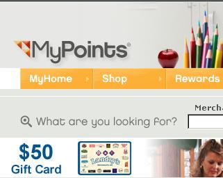 Earn Points with MyPoints then Redeem for Rewards