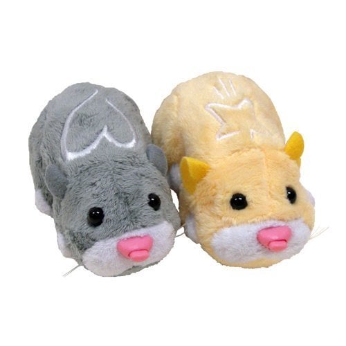 These zhu zhu pet hamsters need something to play with