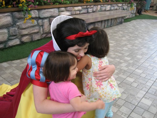 This was the first time my girls "met" Snow White at Disneyland. This picture melts my heart!