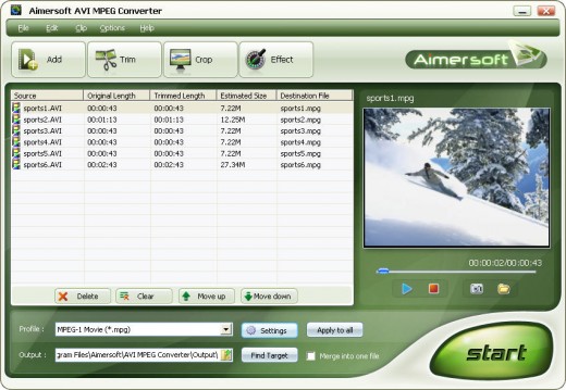 MPEG video