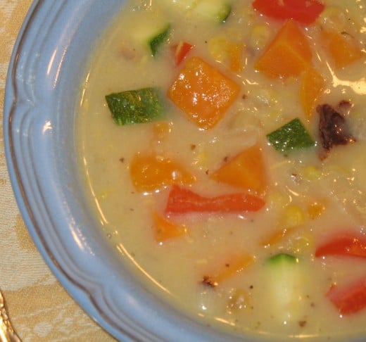 A bowl of the best-ever corn chowder!