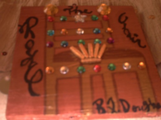 This a picture of one of my work of arts. it's very lavishly rich, just like the Mllion dollar cream cheese pound cake.