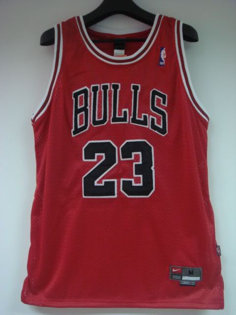 Jersey of his Airness Michael Jordan of the Chicago Bulls.