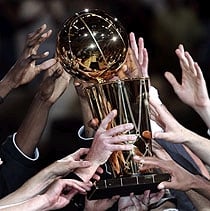 The elusive NBA championship trophy.