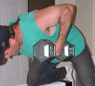 End your bent over row like this
