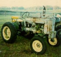 My younger brother plowed our cornfields.  He was barely big enough to reach the pedals while LEANING on the seat. At eight years old he plowed a straight row!  Tourists on the highway would often do a take-back because they could not see him driving