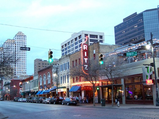 6th Street in Austin, Tx (Photo courtesy of Wikipedia Commons)