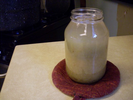 Here is how the product came out in that jar! Yummy, no?