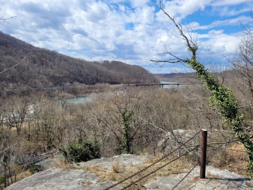View from the site of Jefferson Rock, March 22, 2025.