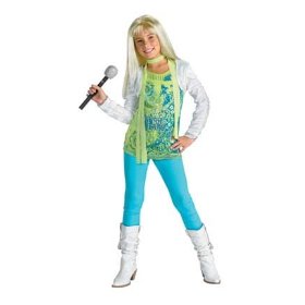 Hannah Montanna is so popular with girls this year that the costume is joint Number 1.