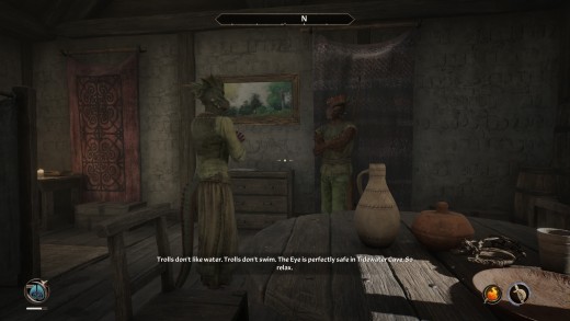 Eavesdrop on the two Argonians in Leyawiin 