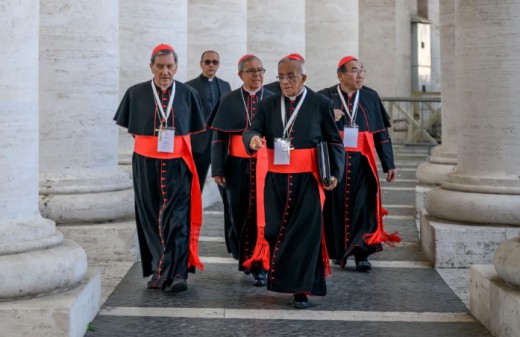 A few of the 133 Cardinals in the Conclave.