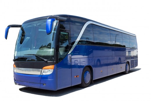 A coach bus.