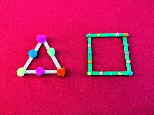 Popsicle stick frames