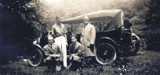 Paramahansa Yogananda - 1924 - Denver CO - Entourage with Maxwell car - Pikes Peak Journey 