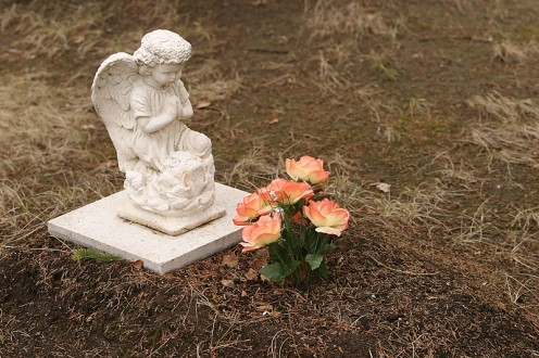Comfort a grieving child.