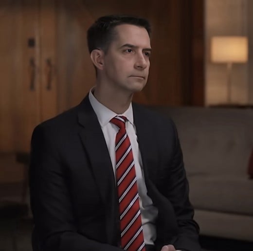 Tom Cotton during CBS book interview 