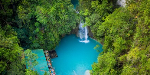 Go on a day trip to Kawasan Falls in Badian, Cebu