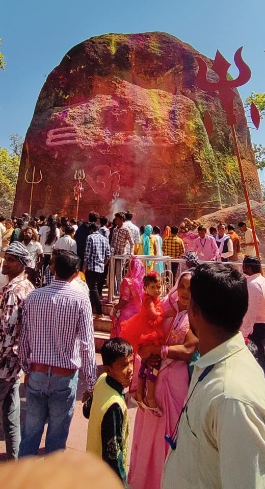 Bhuteswarnath, the tallest natural Shiva Lingam of India. Gariabandh, Chhattisgarh.
