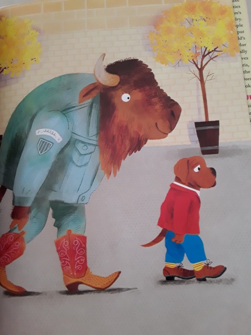 The bison likes boots
