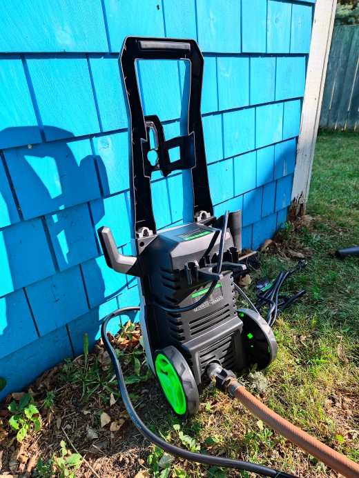 My garden hose has been connected to the power washer