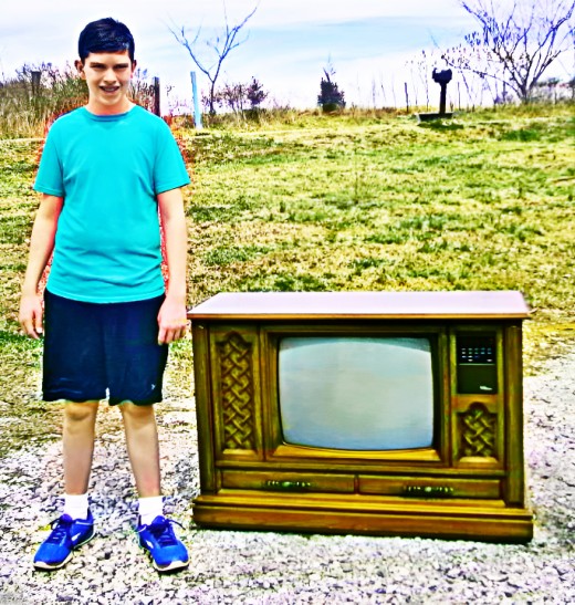  Grantley Waters with the 1986 Curtis Mathes Color Television with Stereo Sound. Model A2529RC. Made in Texas by Americans who took pride in their work. I was on the design team of this television, it had an amazing picture tube.   