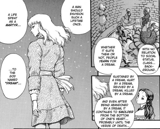 Sample panel from "Precious Thing" in Berserk, vol. 6.