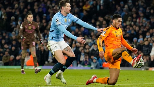 Jude Bellingham's stoppage-time winner saw Real Madrid twice come from behind to beat Manchester City 3–2 in the first leg of their Champions League play-off 