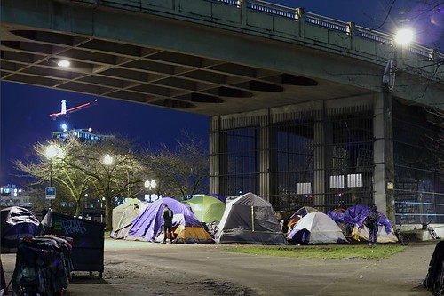 The U.S. is the world's richest country yet an estimated 770,000 of its people are homeless; the highest rate of homelessness in any industrialized country.