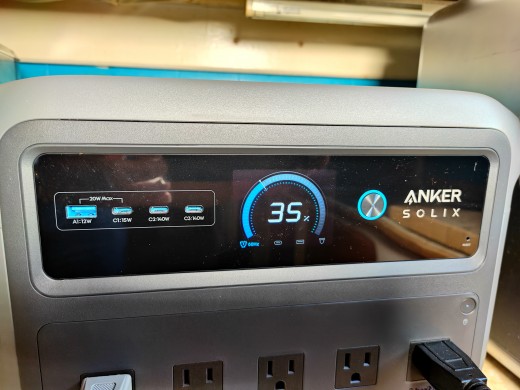 When the meal is thoroughly cooked, 35 percent of the battery's power is still available