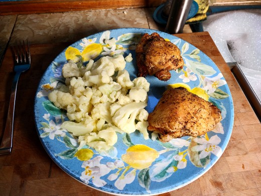 My tasty chicken dinner