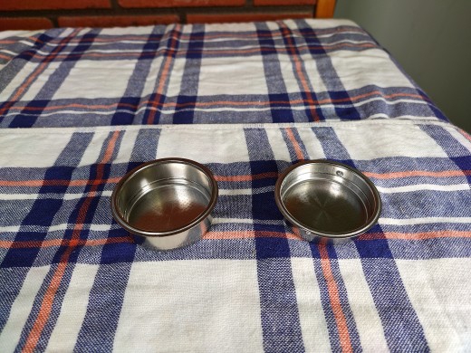 One and two-cup filters for the portafilter