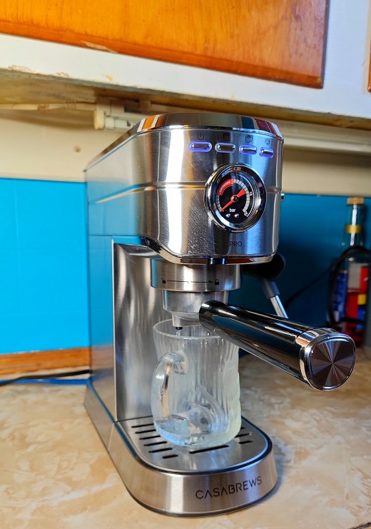 Flushing through the portafilter
